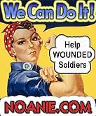 Help wounded soldiers and support our troops! www.Noanie.com